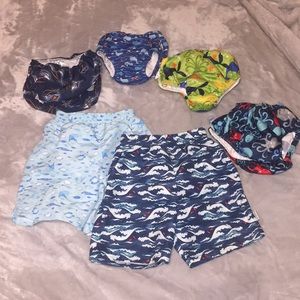 6 Reusable swim diapers shorts 24 months 3T 4T